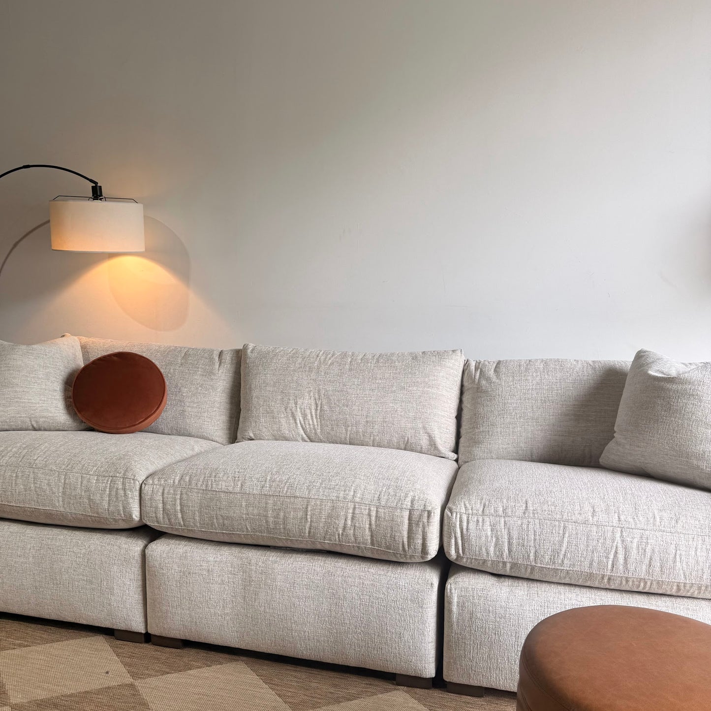 Brook Sofa in Anquilla Ivory Performance Chenille — Kindred Couches