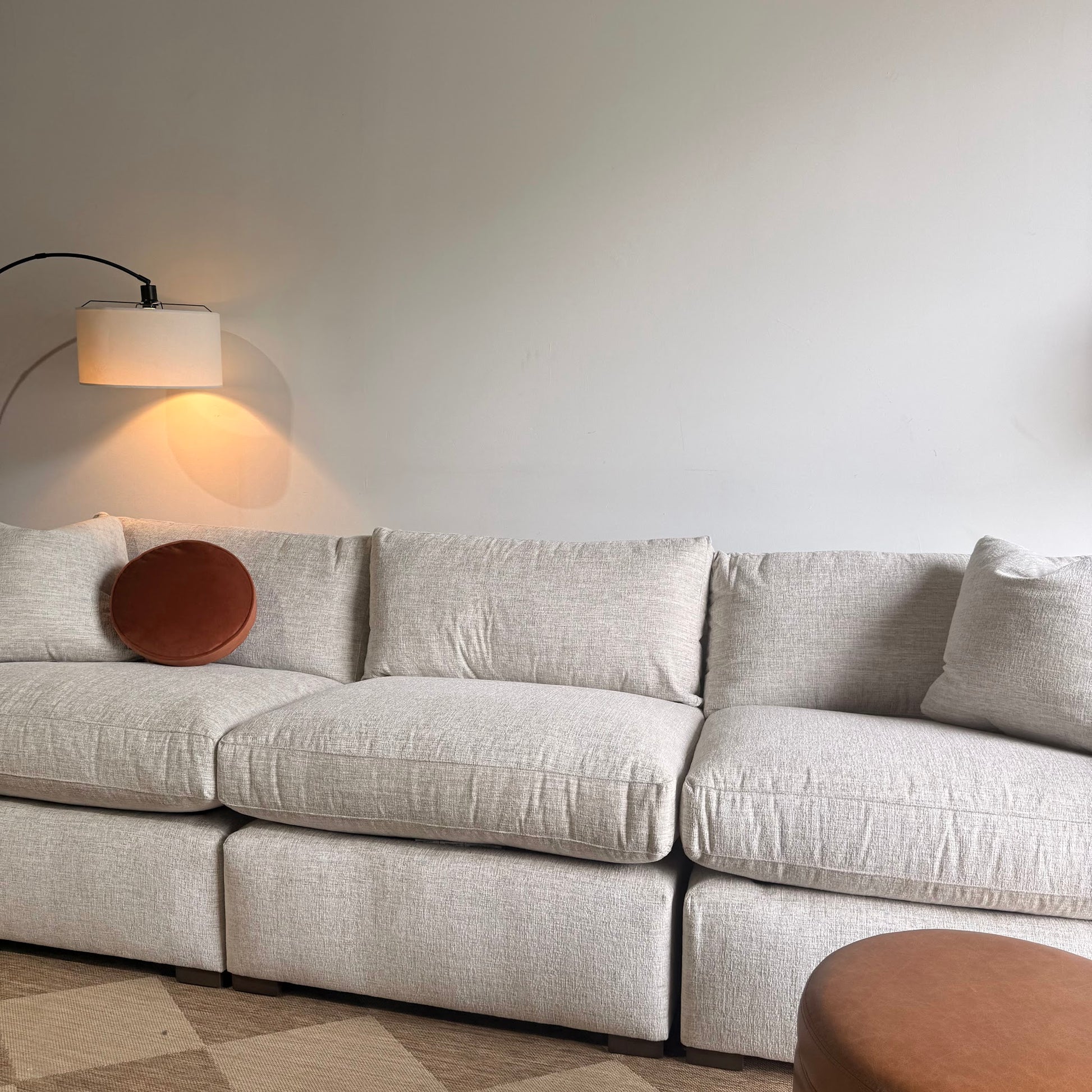 Brook Sofa in Anquilla Ivory Performance Chenille — Kindred Couches