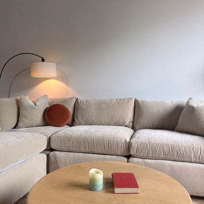 Brook Corner Sectional in Milano Sand Velvet — Kindred Couches