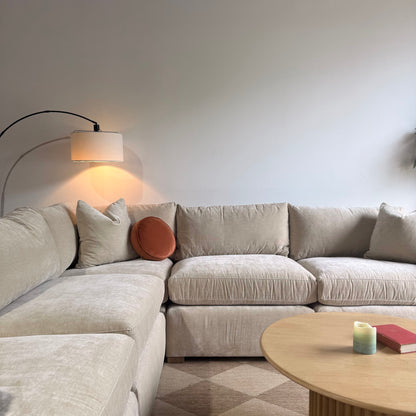 Brook Corner Sectional in Milano Sand Velvet — Kindred Couches