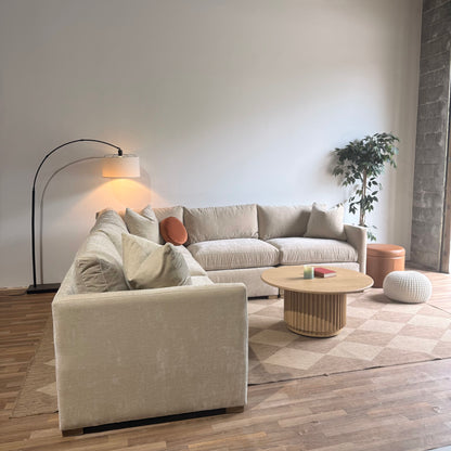 Brook Corner Sectional in Milano Sand Velvet — Kindred Couches