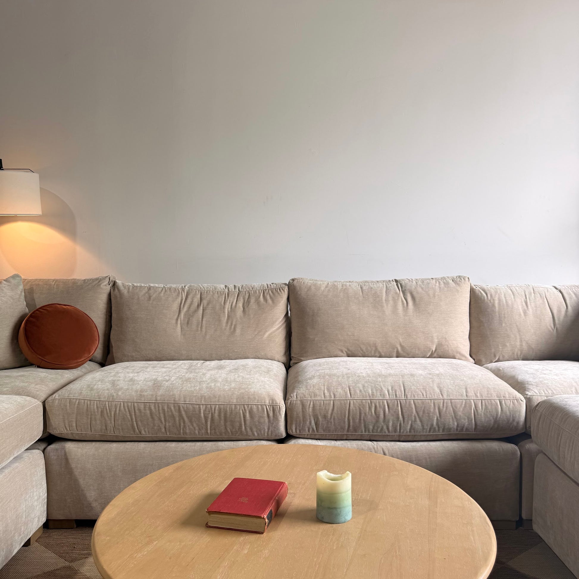Brook U-Shape Enclosed Sectional - Milano Velvet