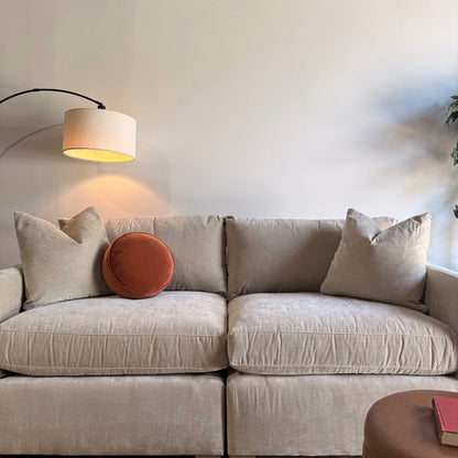Brook Loveseat in Milano Sand Velvet — Kindred Couches