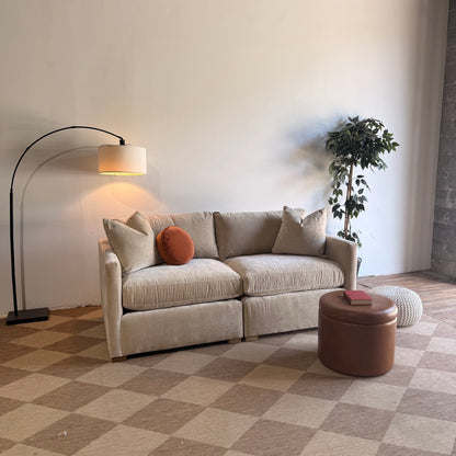 Brook Loveseat in Milano Sand Velvet — Kindred Couches
