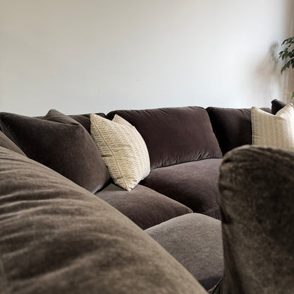 Woodland L-Shape Enclosed with Classic Ottoman arm detail