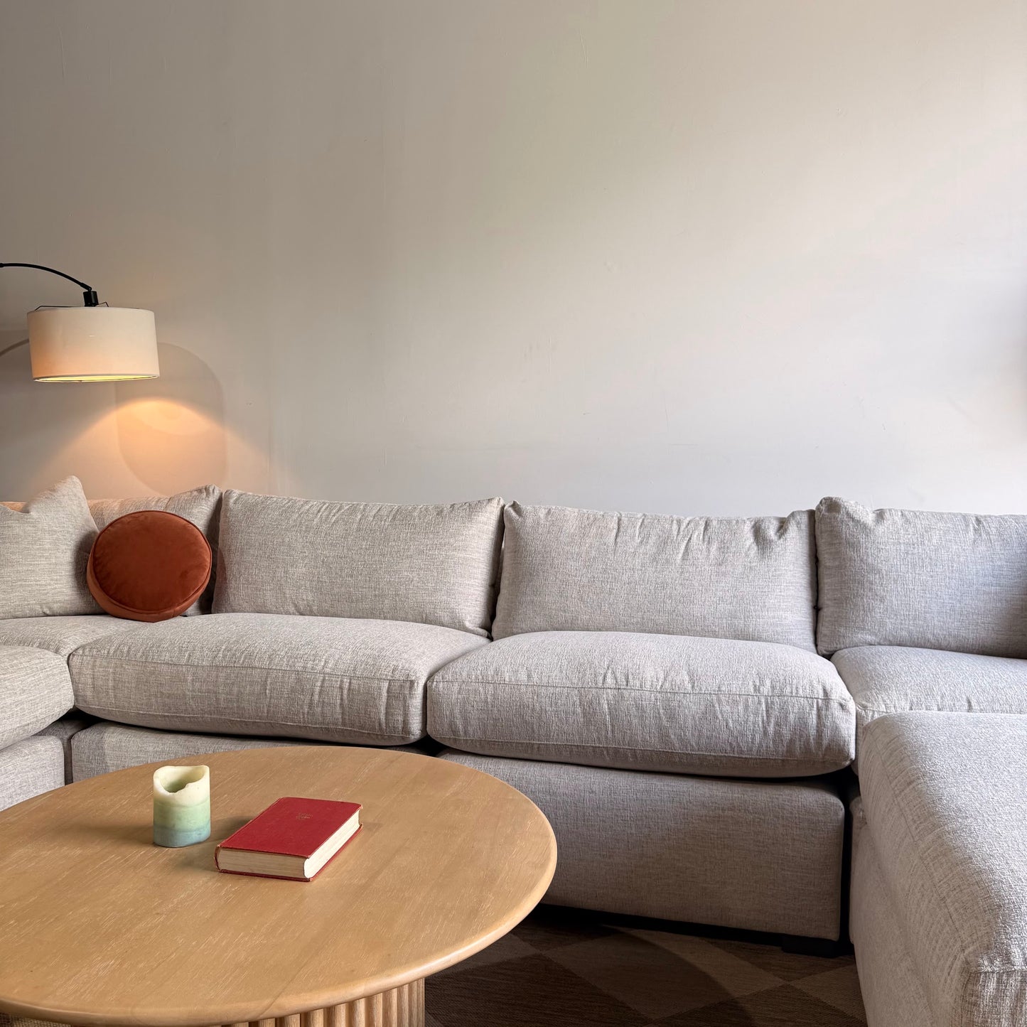 Brook U-Shape Enclosed Sectional - Anquilla Chenille