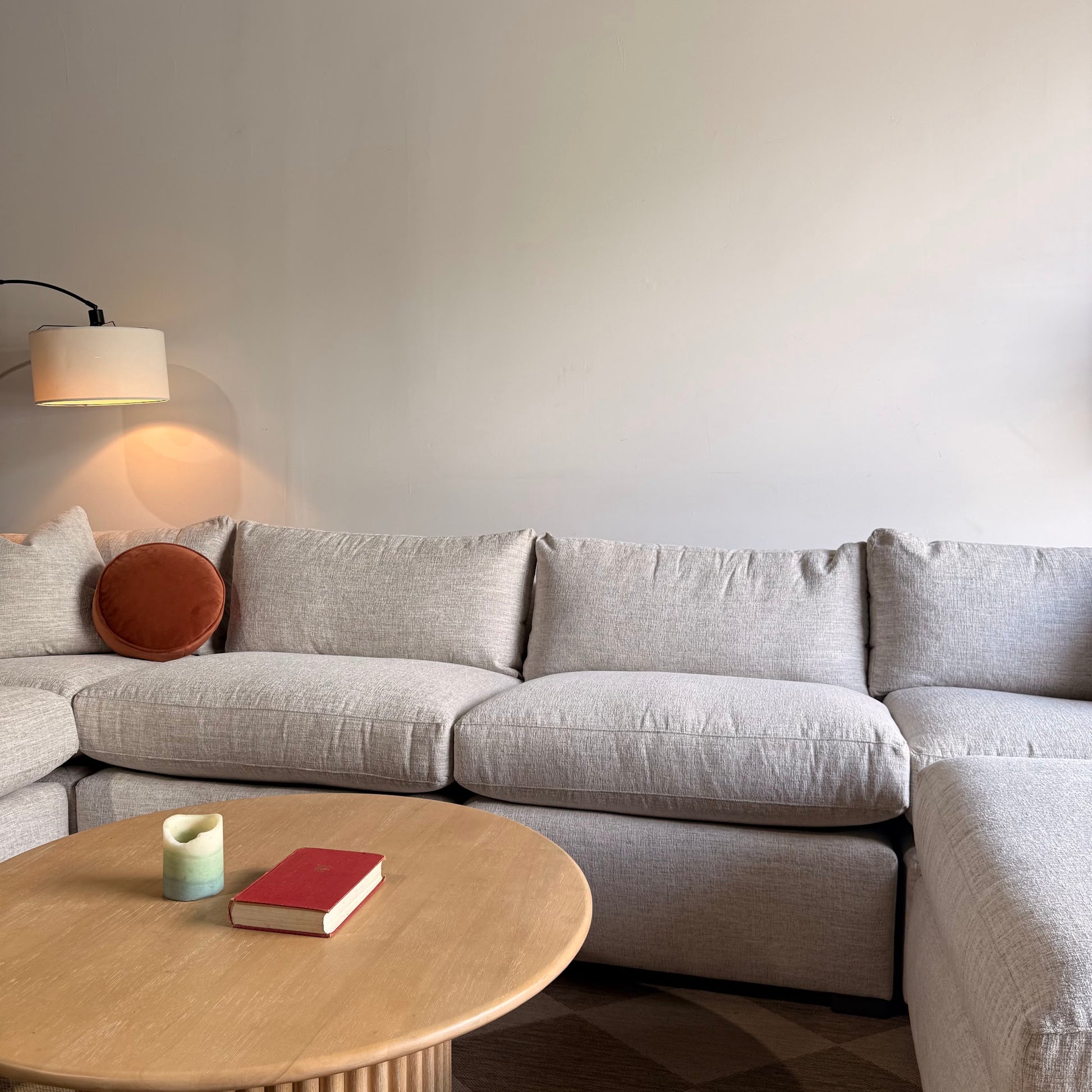 Brook U-Shape Enclosed Sectional - Anquilla Chenille