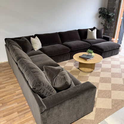 Woodland Grand Corner with Slim Ottoman from the left