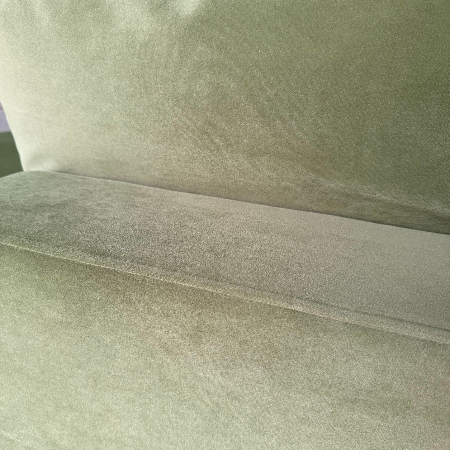 Albany Park Kova L-Shape + Ottoman in Olive Velvet