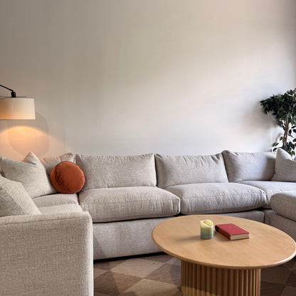 Brook U-Shape Enclosed Sectional - Anquilla Chenille