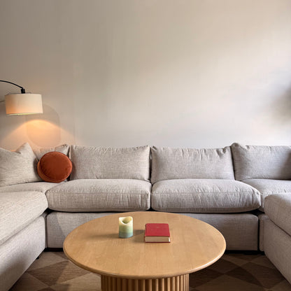 Brook U-Shape Enclosed Sectional - Anquilla Chenille
