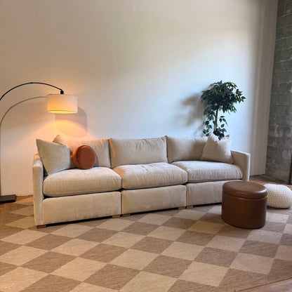 Brook Sofa in Milano Sand Velvet — Kindred Couches