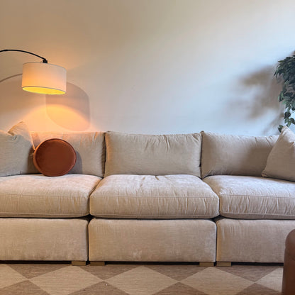 Brook Sofa in Milano Sand Velvet — Kindred Couches