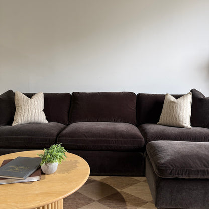 Woodland Sofa with Slim Ottoman cushions