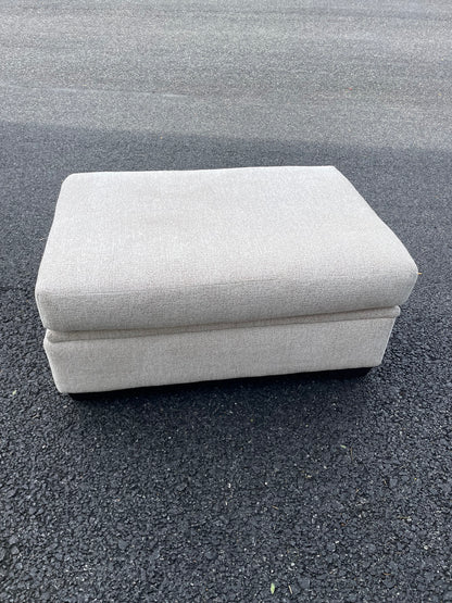 Conrad Storage Ottoman in beige Sand Fabric