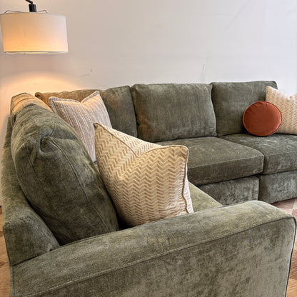 Atlas Modular L-Shape Enclosed in Green Chenille