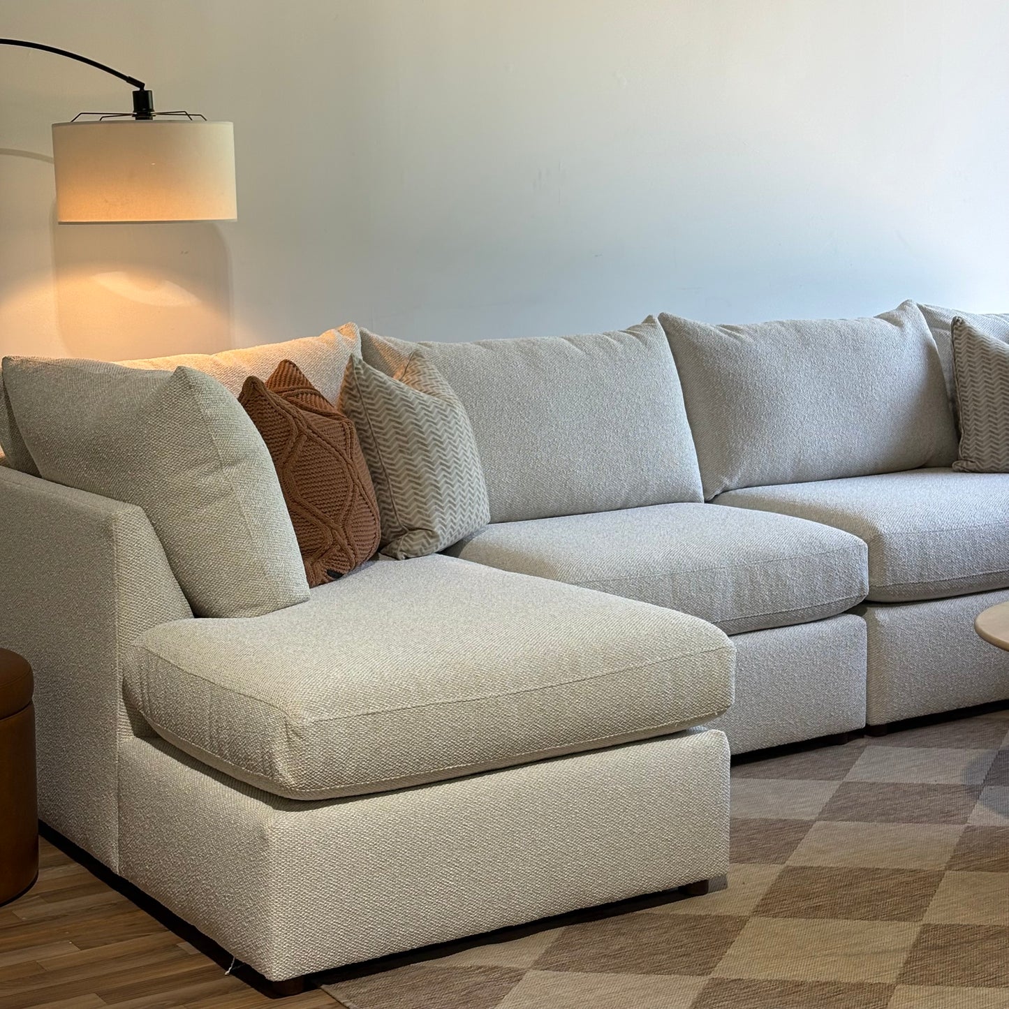 Bassett Beckham U-Shape Chaise Sectional in Revolution Performance Fabric