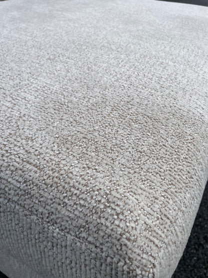 Conrad Storage Ottoman in beige Sand Fabric