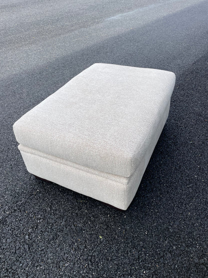 Conrad Storage Ottoman in beige Sand Fabric