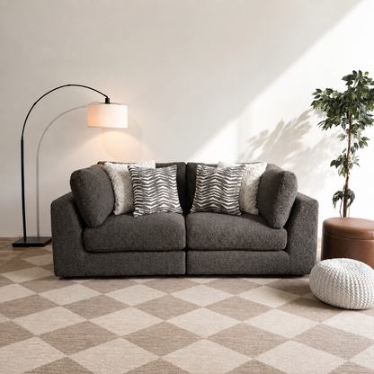 Georgia Loveseat in Cream Boucle