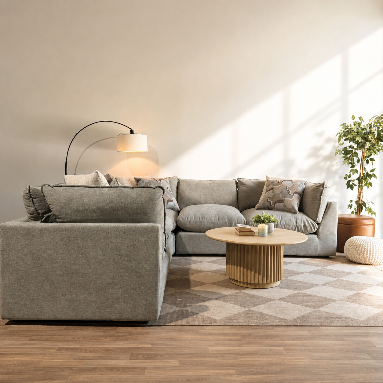 Mesa Corner Sectional in Sage Green