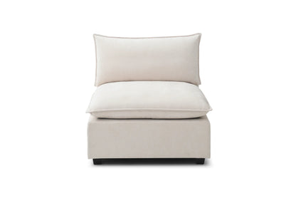 Bellamia Armless in Cream Performance Chenille