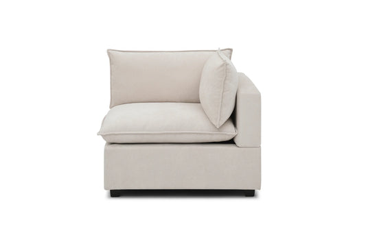 Bellamia Corner piece in Cream Performance Chenille