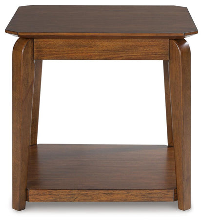 Trenmour Square End Table head-on view
