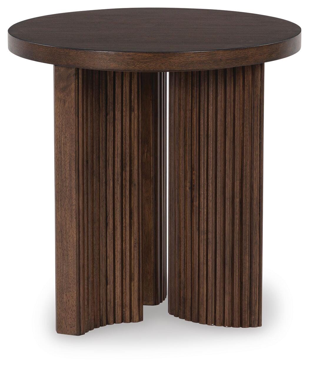 Korestone Round End Table side view