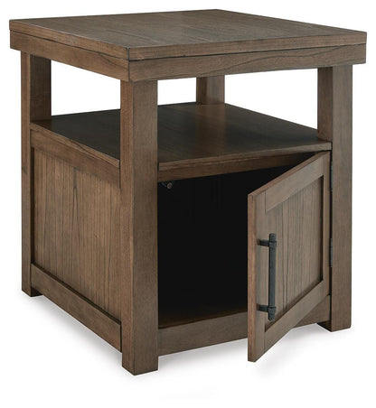 Boardernest Rectangular End Table open storage