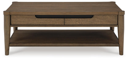 Roanhowe Rectangular Cocktail Table head-on view