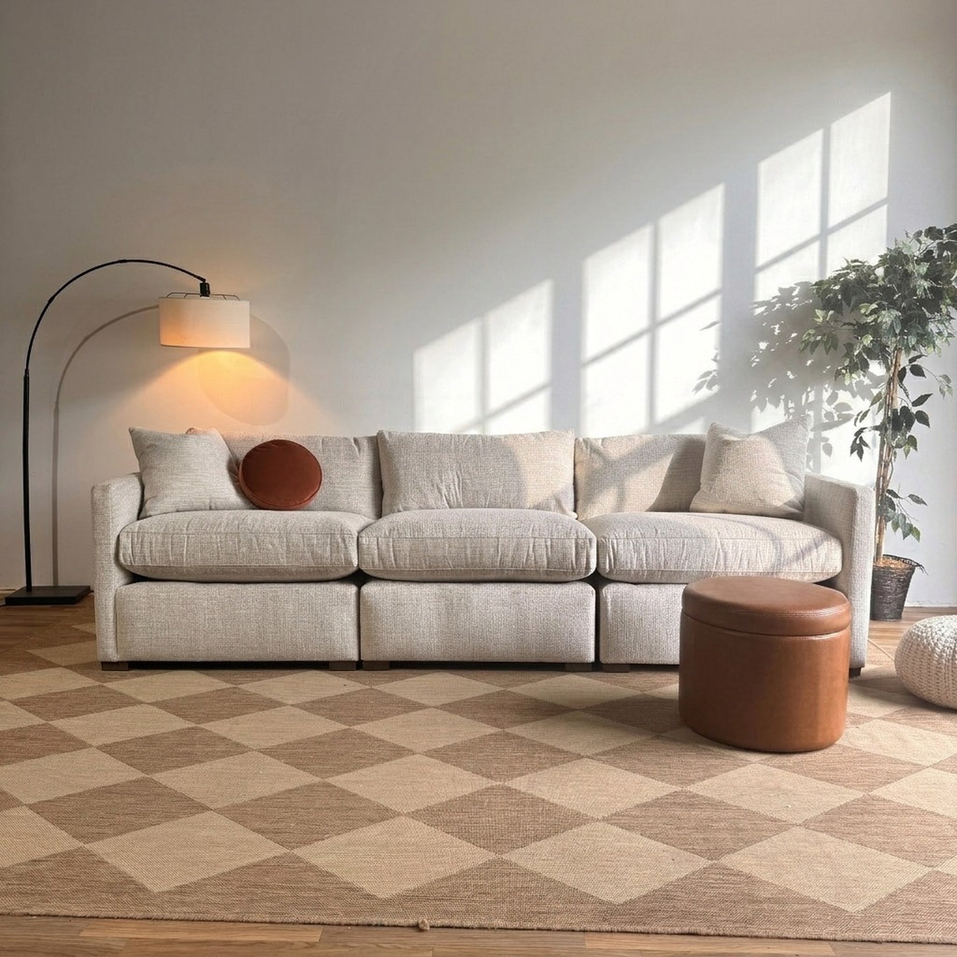 Brook Sofa in Anquilla Ivory Performance Chenille — Kindred Couches