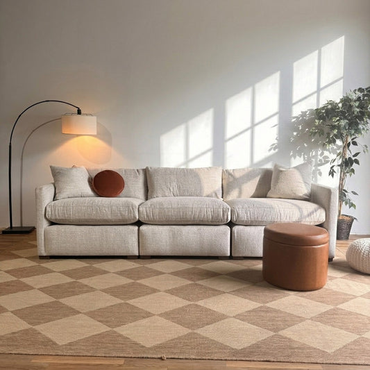 Brook Sofa in Anquilla Ivory Performance Chenille — Kindred Couches