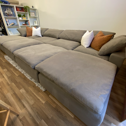 Bobs Dream Cloud Couch Modular Sectional in Gray