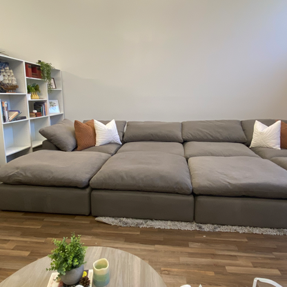 Bobs Dream Cloud Couch Modular Sectional in Gray