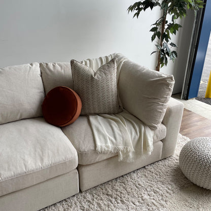 Serene 3 Piece Modular Cloud Couch in Linen Beige
