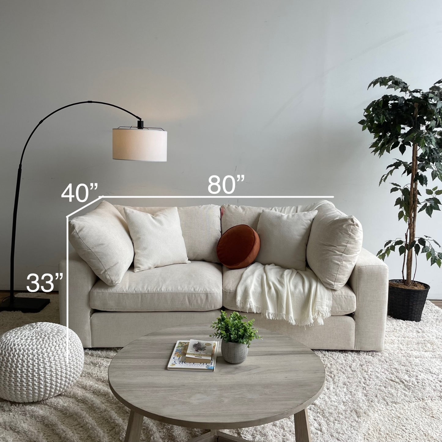 Serene Loveseat w/Ottoman