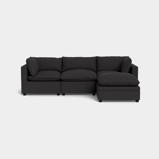 Albany Park Kova Modular 4 Pc Sectional in Slate Performance Linen