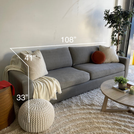 Restoration Hardware Maxwell in Grey Linen