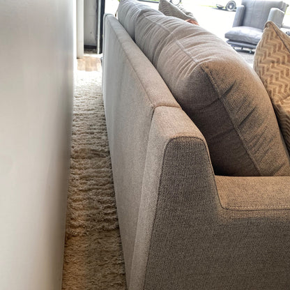 Interior Define Saylor Couch & Ottoman in Grey Chenille