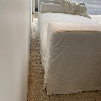 Interior Define Sloan Day Bed in White Linen