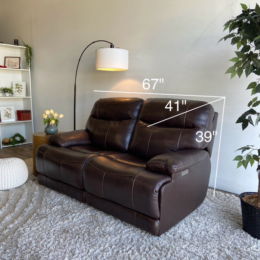 Thomasville 2-seat Leather Recliner