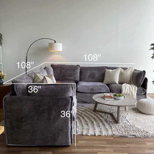 Anabei 5-piece sectional in gray