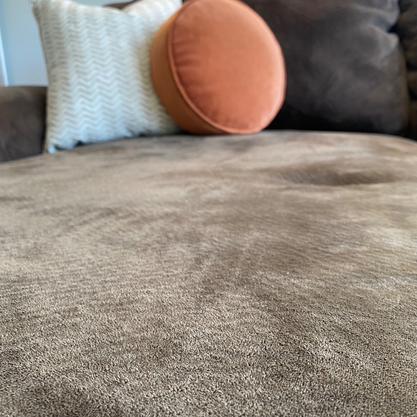 Large Brown sectional 3pc Couch