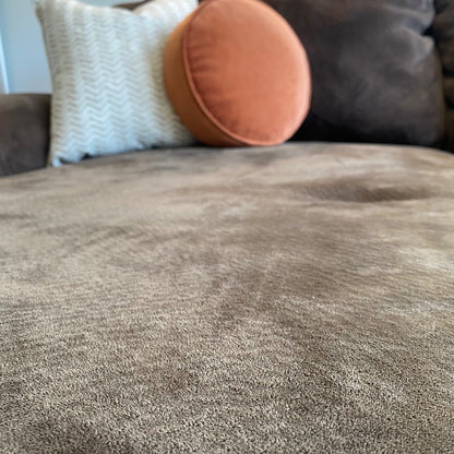 Large Brown sectional 3pc Couch