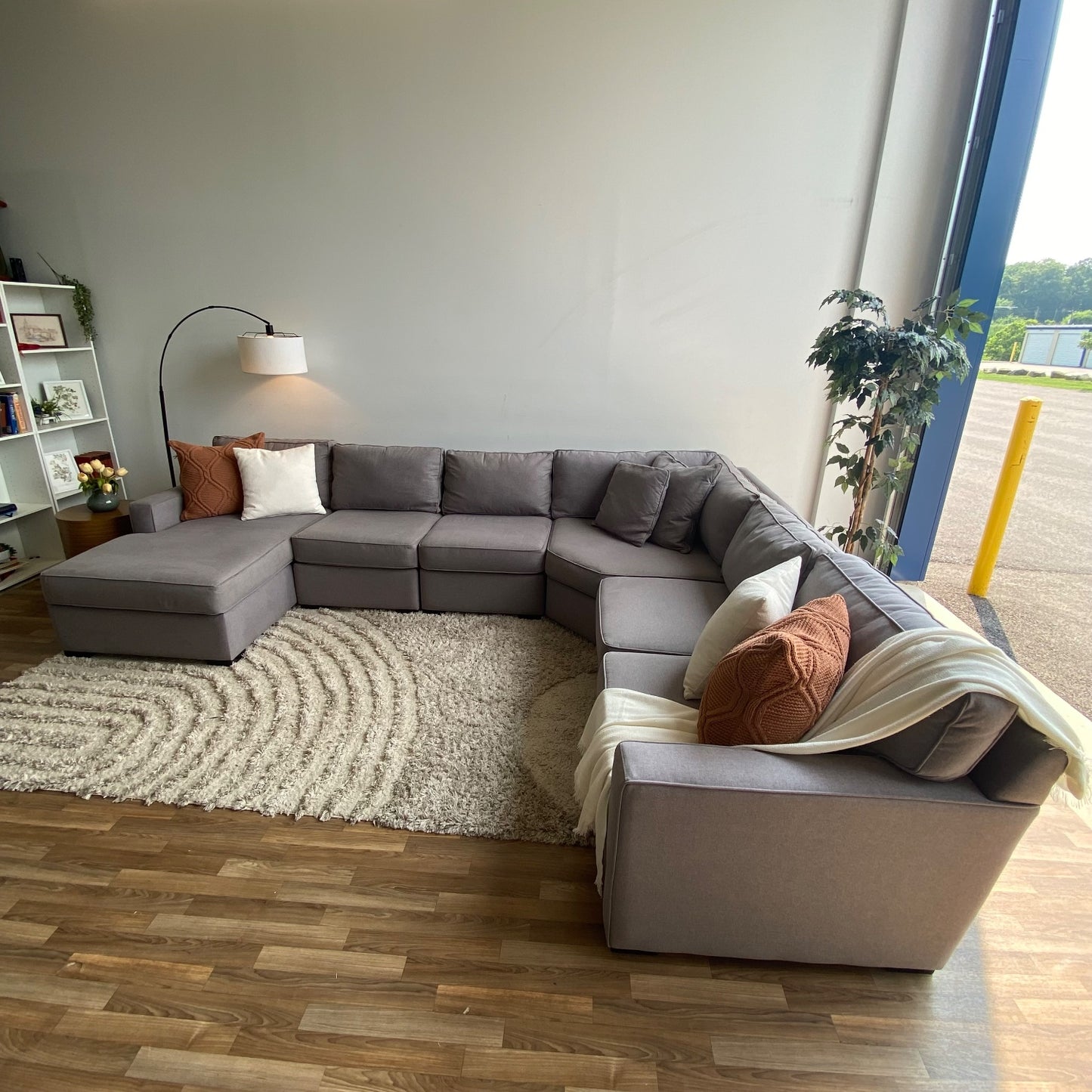 Macy's Radley 6-piece sectional in gray