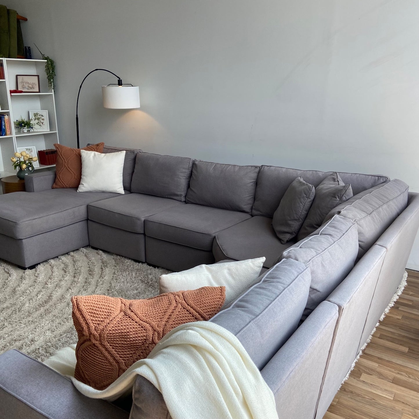 Macy's Radley 6-piece sectional in gray