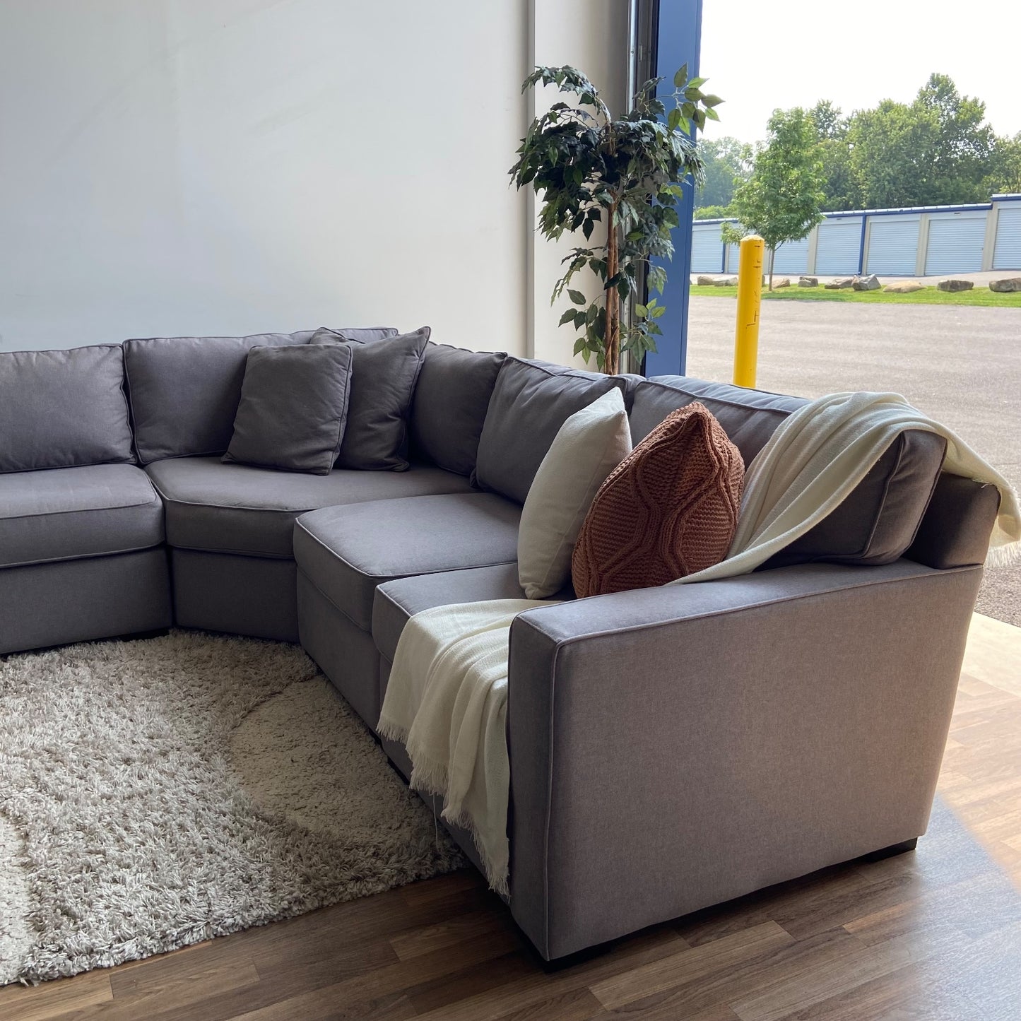 Macy's Radley 6-piece sectional in gray