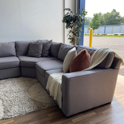 Macy's Radley 6-piece sectional in gray