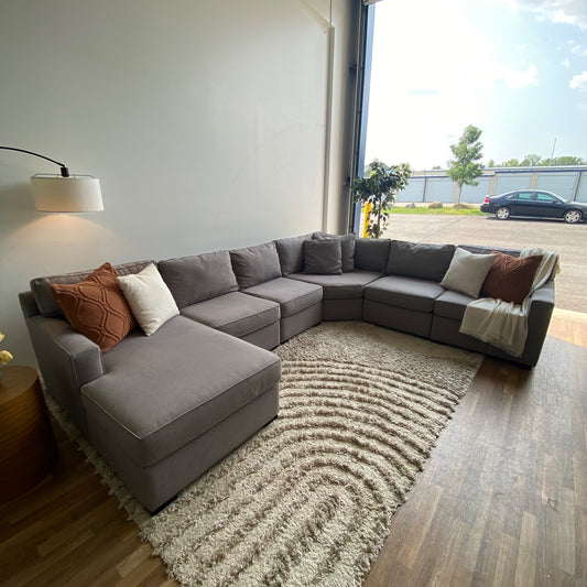 Macy's Radley 6-piece sectional in gray